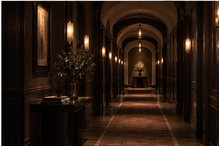 Night corridor at Pevskodryna